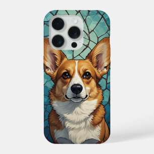 Vriendelijke Corgi Portret iPhone 15 Pro Case