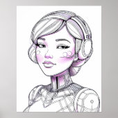 Vriendelijke Cyber Companion Poster (Voorkant)