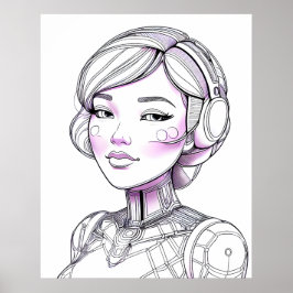 Vriendelijke Cyber Companion Poster