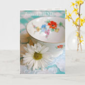 Vriendelijke Daisy Blessings - "Forever Friend" Kaart (Gele Bloem)