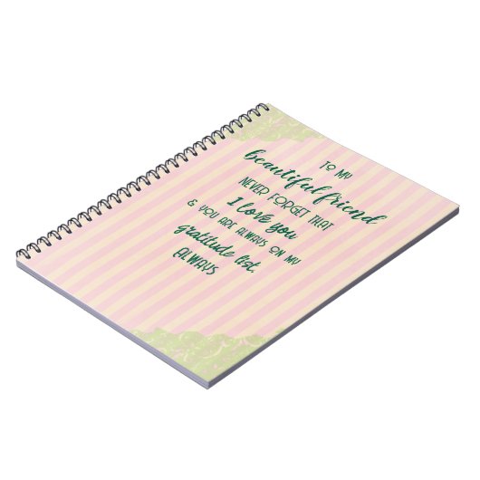 Vriendelijke Dankbaarheid Notitieboek (Linkerzijde)