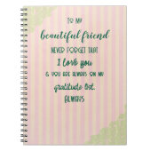 Vriendelijke Dankbaarheid Notitieboek (Voorkant)