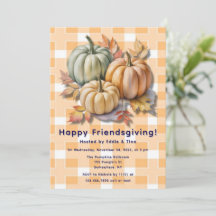 Vriendelijke Dankdag Pompoenen & Herfstbladeren