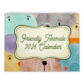 Vriendelijke Dieren Kalender 2024 (Hoes)