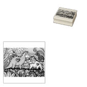 VRIENDELIJKE DINOSAURIËRS RUBBEREN STEMPEL (Gestempeld)