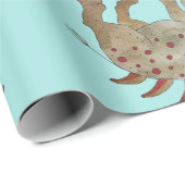 Vriendelijke dinosaurus cadeaupapier (Rol Hoek)