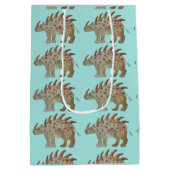 Vriendelijke dinosaurus medium cadeauzakje (Achterkant)