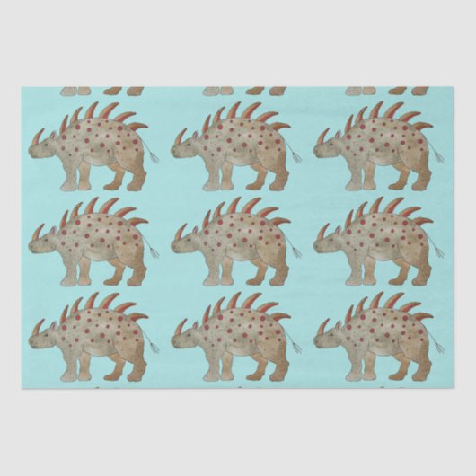 Vriendelijke dinosaurus tissuepapier (Voorkant)