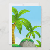 Vriendelijke Dinosaurussen Fotouitnodiging Kaart (Achterkant)