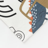 Vriendelijke Dinosaurussen in Auto's Patroon Fleece Deken (Hoek)