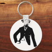 Vriendelijke Dog Argenteus Sleutelhanger (Voorkant)