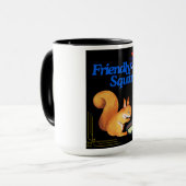 Vriendelijke Eekhoorn: koffiekopje Mok (Voorkant links)