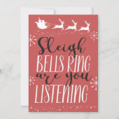 Vriendelijke en leuke Kerstman Sleigh Kerstmis Feestdagenkaart (Voorkant)