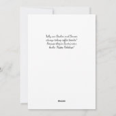 Vriendelijke en leuke Kerstman Sleigh Kerstmis Feestdagenkaart (Achterkant)