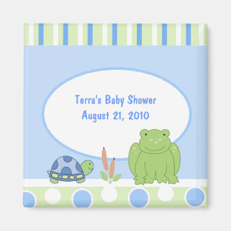 Vriendelijke Frog & Turtle Baby shower Favor Magne Magneet