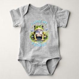Vriendelijke Froggy Joy - gepersonaliseerd Romper