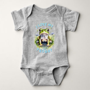 Vriendelijke Froggy Joy - gepersonaliseerd Romper