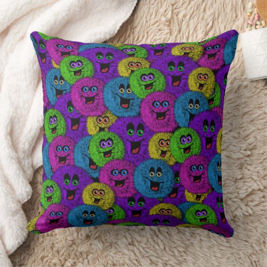 Vriendelijke Fuzzles Schattige Creatures Sierkusse Kussen (Deken)