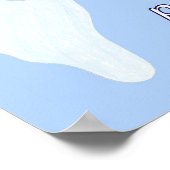 Vriendelijke geest die de Amerikaanse vlag met een Poster (Hoek)