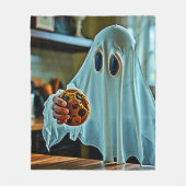 Vriendelijke geest met koekje fleece deken (Voorkant)