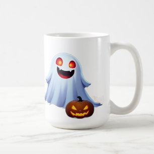 Vriendelijke Geest Tussen Jack O Lanterns Hallowee Koffiemok