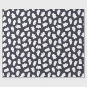 Vriendelijke Geesten Halloween Patroon Cadeaupapier (Vlak)