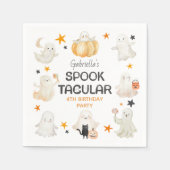 Vriendelijke geesten Spooktacular Kids Verjaardags Servet (Voorkant)