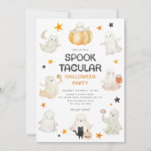 Vriendelijke geesten Spooktacular Kinder Halloween Kaart (Voorkant)
