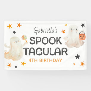 Vriendelijke geesten Spooktacular kinderverjaardag Spandoek