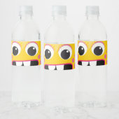 Vriendelijke Gele Monster Waterfles Labels Waterfles Etiket (Flessen)