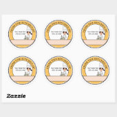 Vriendelijke gepersonaliseerde bakverkoop Pro Labe Ronde Sticker (Vel)