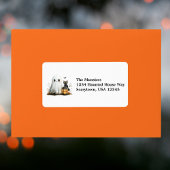 Vriendelijke Ghost Black Cat Autumn verlaat Hallow Etiket