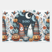 Vriendelijke Ghost Halloween Boo Decoupage Shabby Inpakpapier Vel (Voorkant 2)