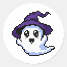 Vriendelijke Ghost Pixel Art