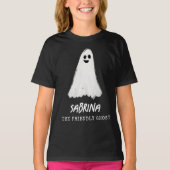 Vriendelijke Ghost Spooky Halloween Kinder T-shirt (Voorkant)