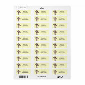 Vriendelijke Giraffe  Etiket (Full Sheet)