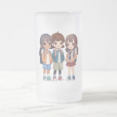 Vriendelijke glazen mok (Center)