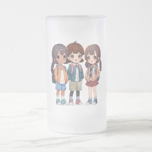 Vriendelijke glazen mok (Center)