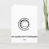 Vriendelijke glimlachende verpleegster gefelicitee kaart (Achterkant)