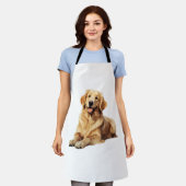 Vriendelijke Golden Retriever Smile - Trouwe Hond Schort (Gedragen)
