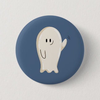 Vriendelijke Golvende Geest Ronde Button 5,7 Cm