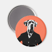 Vriendelijke Great Dane Magneet (Voorkant / Achterkant)
