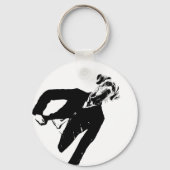 Vriendelijke Great Dane Sleutelhanger (Voorkant)