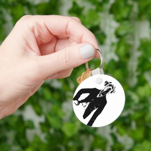 Vriendelijke Great Dane Sleutelhanger (Hand)
