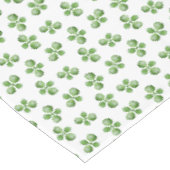 Vriendelijke groene succulente bladeren op wit tafelkleed (Gekanteld)