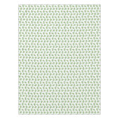 Vriendelijke groene succulente bladeren op wit tafelkleed (Voorkant)