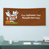 Vriendelijke Halloween geesten en vrienden Spandoek (Beurs)