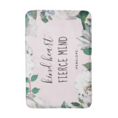 Vriendelijke Hart Fierce Mind Waterverf Bad Mat (Voorkant Verticaal)