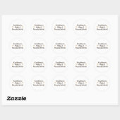 Vriendelijke Harten Ronde Sticker (Vel)