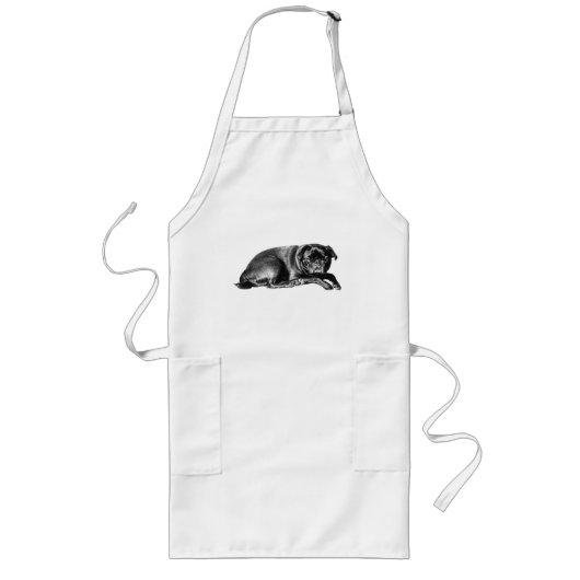 Vriendelijke Helper, Rustige Keuken Lang Schort (Voorkant)